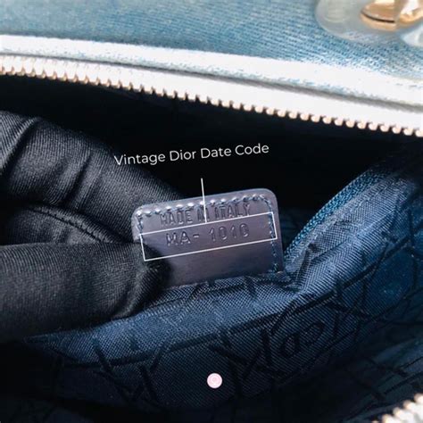 dior handbag date codes